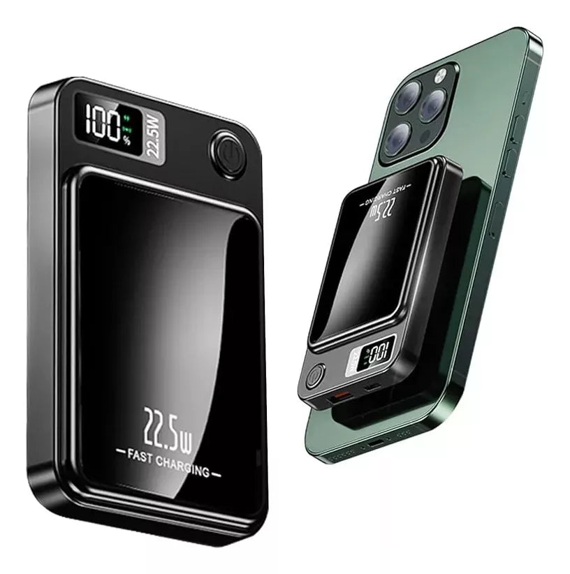 Cargador Inalambrico, Power bank Magnética 10000mah Black Days, Pago contra entrega y envio gratis.