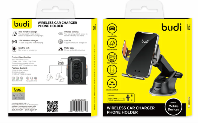 Soporte y Cargador Inalámbrico Carga Rápida, Pago contra entrega y envio gratis.
