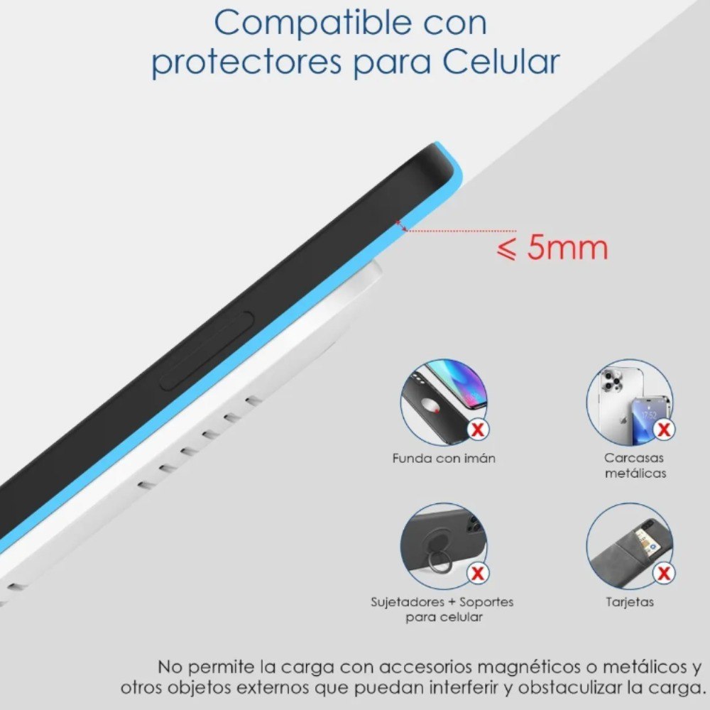 Cargador Inalambrico Carga Rapida Gar157, Pago contra entrega y envio gratis.