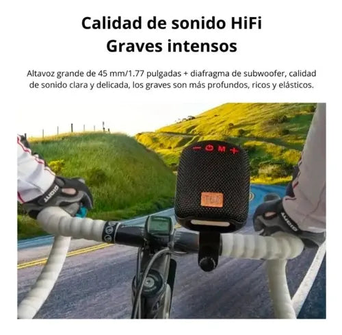 Parlante para bicicletas Bluetooth portátil impermeable, pago contra entrega y envio gratis.